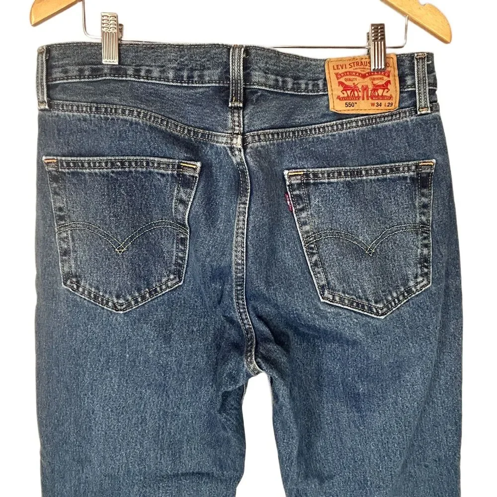 You Get BOTH! Nearly New Levis 550 Jeans W 30 L 29 Relaxed Fit 100% Cotton